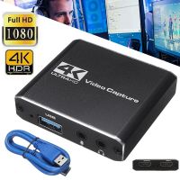 Portable 4K 1080P HDMI-compatible to USB3.0 HD Video Capture Card Durable Audio Converter Live Recording Box Adapters Cables