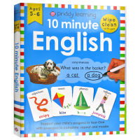 English original 10-Minute English Wipe Clean Workbooks 10-Minute English Wipe Clean Workbooks childrens Enlightenment English learning exercise books English Version Original books genuine