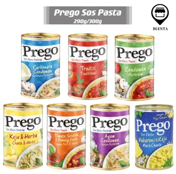 Prego Pasta Sauce (Can) - Cheese & Herbs/Mac & Cheese/Carbonara  Mushroom/Mushroom/Traditional (290g/295g/300g)