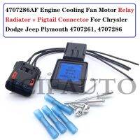 04707286AI For Chrysler Dodge Jeep Radiator Cooling Fan Relay &amp; &amp; Pigtail Connector 4707286AF, 4707286AI, 4897034AA, 5017491AB