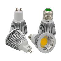 สปอตไลท์ไฟ Led COB 9W 12W 15W โคมไฟ Led GU10/GU5.3/E27/E14 110V 220V MR16 12V ซังหลอดไฟสีขาวอุ่น Led ไฟ Led หลอดไฟสีขาวเย็น