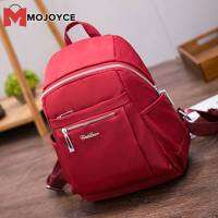 MOJOYCE สีทึบไนลอนกันน้ำกระเป๋าเป้นักเรียนกระเป๋าถือสนามกีฬามีซิปน้ำหนักเบาความจุสูงการพักผ่อนประจำวัน