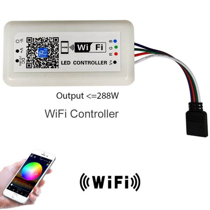 yingke-ตัวควบคุมไวไฟแอลซีดีบลูทูธ4-0-dc-5v-dc-12v-google-home-อัจฉริยะพร้อมแอป-android-ios-24ปุ่ม-ir-แถบไฟ-led-ควบคุมระยะไกลสำหรับ