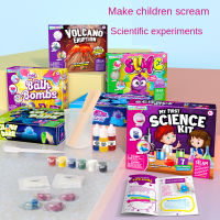 Science Experiment Kit VolcanoSlimeGrowth CrystalBath BombsColor Mixing Experiment Set Educational Toy Kids Learning Fun Toy