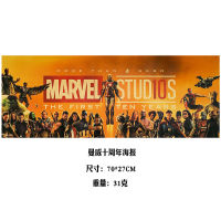 Marvel 10th Anniversary Cow Vintage Kraft Paper Poster Bar Cafe Dormitory Decoration Painting Bedroom Wall Sticker Decoration Painting