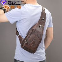 [COD] Marante mens new business commuting diagonal bag crocodile sports chest fashion