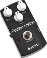 JF-35 Pocket Metal Distortion Guitar Effect Pedal-บายพาสที่แท้จริง,DC 9V และแบตเตอรี่ที่รองรับ