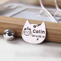 Dog Tag Custom Pet Anti lost ID Card Cat Medal Dog Medallion Laser Engraving Name Badge Custom Plates