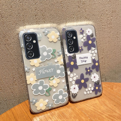 เคสโทรศัพท์ใหม่สำหรับ Samsung Galaxy M14ฝาครอบด้านหลังเคสซิลิโคนลายดอกไม้กรอบโทรศัพท์แฟชั่นสำหรับ Samsung M14ฝาครอบโทรศัพท์