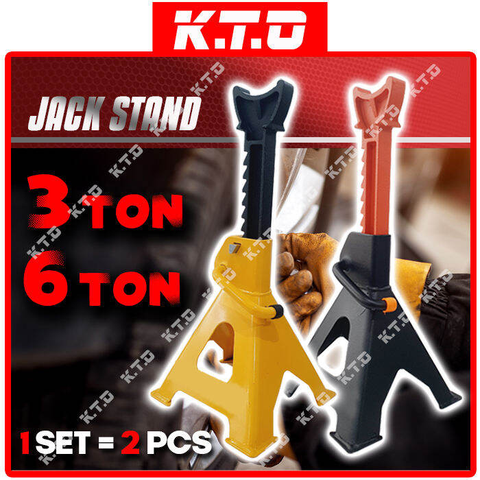 3 TON 6 TON HEAVY DUTY JACK STAND ( 1 PAIR / 2 PCS ) WITH ADDITIONAL