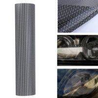 106x30cm Car Auto Headlight Tinting Perforated Mesh Not Block Sight Front Head Lamp Protection Film Sticker Bumper Stickers  Decals  Magnets