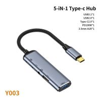 USB ฮับ C 4K 60Hz ชนิด C เป็น HDMI-USB ที่เข้ากันได้ USB 3.0อะแดปเตอร์มัลติฟังก์ชั่แท่นวางมือถือสำหรับ MacBook Air M1 M2แยก USB