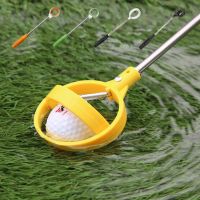 ลูกกอล์ฟ Pick Up เครื่องมือ escopic Golf Ball Retriever Retracted Golf Pick Up ล็อคอัตโนมัติ Scoop Picker Golf Ball Catcher