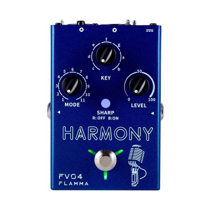 FLAMMA FV04 Harmony Vocal Effects Processor Pedal 48V Phantom Power Guitar Effects Pedal Lazada PH
