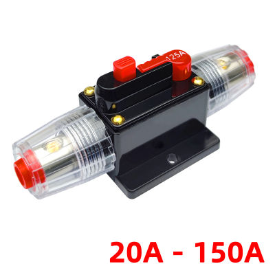 20A ถึง 150A 12V-48V Circuit Breaker Power ป้องกันฟิวส์ Trolling พร้อมรีเซ็ตด้วยตนเอง กันน้ำ รถ เรือ คู่มือการใช้งาน 20A 30A 40A 50A 60A-Tutue Store