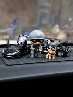 Car furnishing articles of high-grade male soldier car accessories car fragrance perfume alloy solar car model helicopter