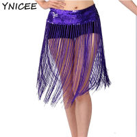 Pihu-1Tassel Shimmery Belly Dance ผ้าพันคอสะโพกสำหรับผู้หญิง Carnival Party Stage Performance Rave เข็มขัดเอวกระโปรงมินิ Wrap Indain Costumed48-58