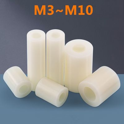 ❇❂♤ M3 M4 M5 M6 M8 M10 Insulation ABS Isolation Column Plastic Cushion Through Column PC Board Elevate Gasket Ring Round Hole Column