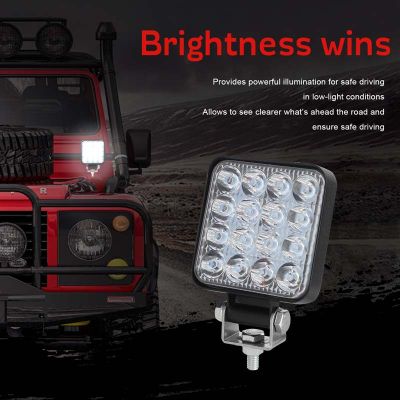 42W LED Work Light LED Car Front Fog Light 12V 24V For Truck SUV 4X4 4WD Engineering Headlights Off-road LED Round Headlamp