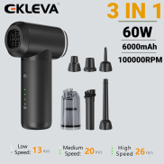 EKLEVA 3 in 1 Air Duster & Vacuum Cleaner Portable Car Vacuum Cleaner Air