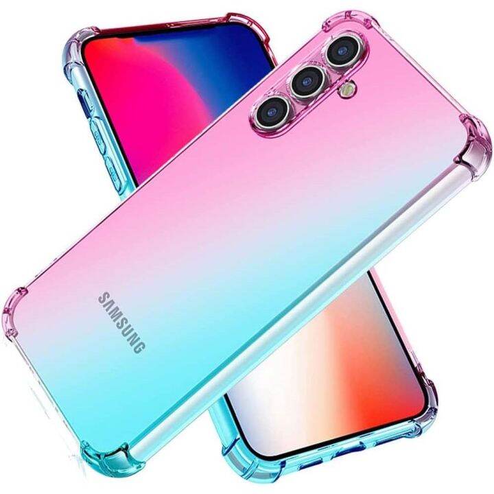 shine-electron-s23-fe-5g-เคสโทรศัพท์สำหรับ-samsung-galaxy-s23-s22-s23fe-พิเศษ-s21-s20-s10-s9ไล่ระดับสีใส-s8ถุงลมนิรภัย-tpu-ฝาครอบกันกระแทก