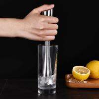 LOUSEE DIY Bar Masher สแตนเลสค้อนก้านไม้คนโมจิโต้เครื่องมือกวนเครื่องบดน้ำแข็งผสมหาง