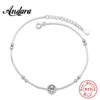 100925 Sterling Silver Anklet Lucky Exquisite Ball Anklet Summer Style Jewelry Woman Charm Jewelry