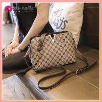 MN-NAILS สายรัด2เส้น กระเป๋าทรงเปลือกหอย พียู PU การพิมพ์ลาย Shoppoing BAG วินเทจ ถอดออกได้ กระเป๋าเดินทางสำหรับเดินทาง สำหรับผู้หญิง