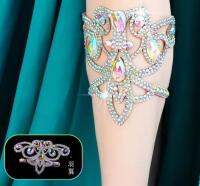 hot【DT】 1pcs/lot belly dance women bellydancing rhinestone foot ring leg decoration