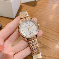 นาฬิกาข้อมือผู้หญิง MK7076 MICHAEL KORS Women’s Mindy Three-Hand Rose-Tone Alloy Watch