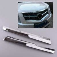 2PcsSet Car Chrome ABS Front Grille Trim Cover Decoration Fit For Cadillac SRX 2010 2011 2012 2013.