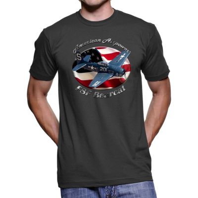 Fashion Obral Besar F8F Bearcat Kaus Pria Gelap Airpower Amerika Kaus Oblong Kustom Remaja Cetak Digital Uniseks S-4XL-5XL-6XL