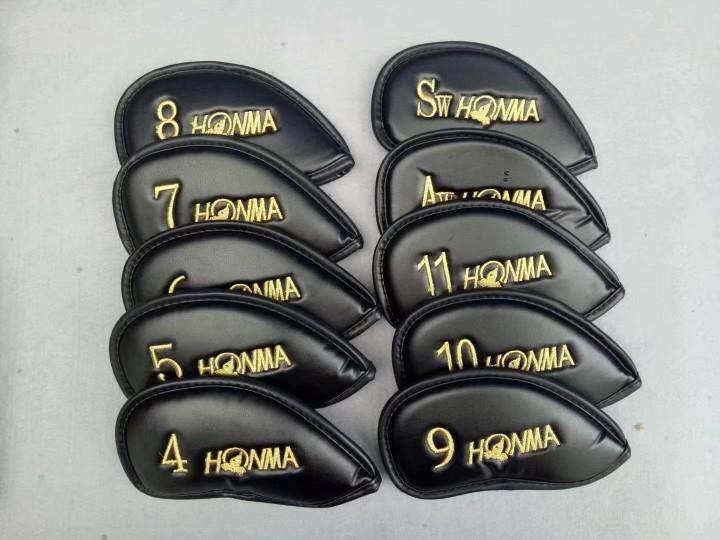 honma-ชุดกอล์ฟสำหรับทุกเพศชุดเซทเหล็กไม้กอล์ฟชุดหัวไม้ฝาครอบป้องกันเซทเหล็ก