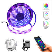 5M ไฟ LED Strip USB Bluetooth 5050 RGB Light SMD DC5V หลอดไฟ LED แบบยืดหยุ่นเทปริบบิ้นทีวีเดสก์ท็อปหน้าจอ BackLight Diode