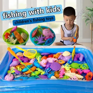 Magnetic Fishing Toy Set Fun Time Fishing Game With 1 Fishing Rod