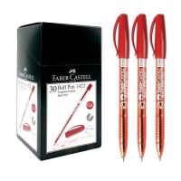 ปากกาลูกลื่น Faber-Castell 1423 สีแดง (30 ด้าม/กล่อง) จำนวน 1 กล่อง