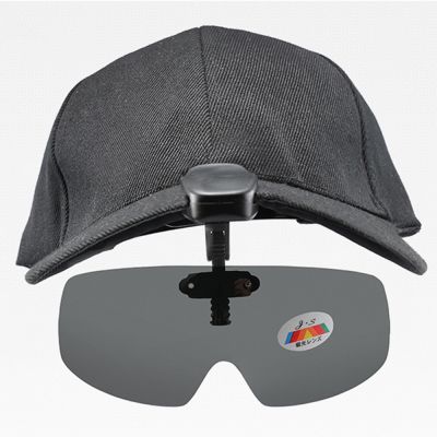 【CC】 Polarized Fishing Glasses Hat Visors Sport Cap Clip on Sunglasses Biking Hiking Eyewear UV400