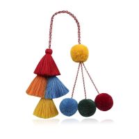 ★New★ Yang Mis same bag tassel pendant fashion diy hand-woven bohemian long tassel plush pendant