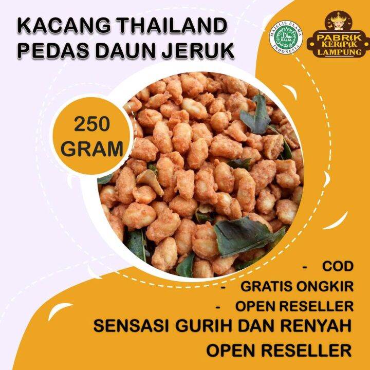 Gr Kacang Bangkok Thailand Pedas Manis By Pabrik Keripik Lampung