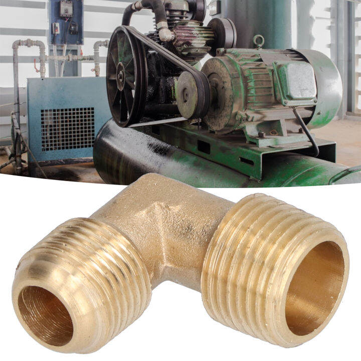 Brass Pipe Fittings Air Compressor Elbow High Corrosion Resistance High