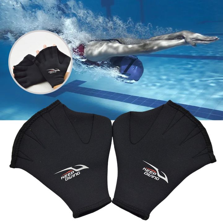 ถุงมือการดำน้ำพังพืดว่ายน้ำสำหรับผู้ใหญ่-คลังสินค้าพร้อม-ใหม่เอี่ยมฝึกว่ายน้ำตีนกบว่ายน้ำ