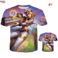 Caitlyn Legends League Lux of 3d Print Printing Men t Shirt Streetwear Tees 2023 new popular