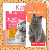 ขนมแมว KatKun รสปลาแซลม่อน 40g.