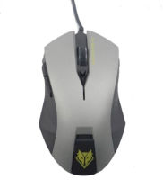 NUBWO Mouse Gaming เมาส์สำหรับคอเกมเมอร์ SILENT NM-19 เทา-ดำ