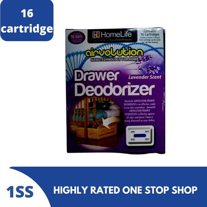 Homelife Airvolution Drawer Deodorizer Lavender Scent, 16 cartridge