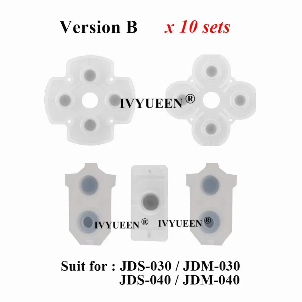 IVYUEEN 10 Sets Rubber Conductive Adhesive Button Pad Keypads for Sony  PlayStation Dualshock 5 4 PS4 PS5 Controller Gamepad
