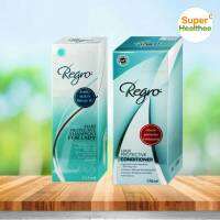 Regro shampoo for lady &amp; conditioner แชมพูสระผมพร้อมครีมนวดสำหรับสุภาพสตรีที่มีปัญหาผมบาง ขาดร่วง