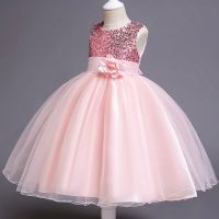 【jeansame dress】 BabySequinsParty TutuClothes ChildrenWedding BirthdayClothing InfantChristmas Costume