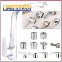 ILLUMINATED SHOP 1Pcs ลูกบิด มือจับสวิตช์ Faucet อุปกรณ์ห้องน้ำ แกน Handwheel รางน้ำขนาดเล็ก Faucet Handle ที่จับอ่างล้างหน้า วาล์วสามเหลี่ยม