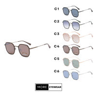 แว่นกันแดด ทรง Hexagonal Sunglasses แว่นกันแดดกัน UV400 แบรนด์ HIG #4334 sdklj